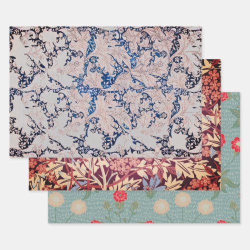 William Morris ASSORTED Wrapping Paper Flat Sheet