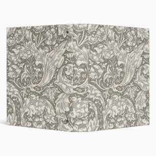 William Morris Bachelor's Button antique damask 3 Ring Binder