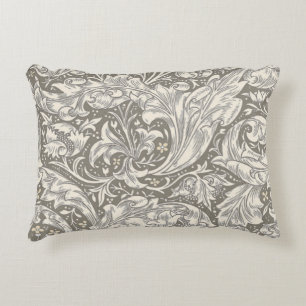 William Morris Bachelor's Button antique damask Accent Pillow