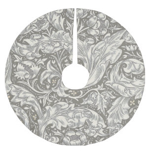 William Morris Bachelor's Button antique damask Brushed Polyester Tree Skirt