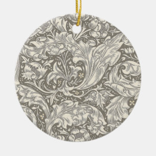 William Morris Bachelor's Button antique damask Ceramic Ornament