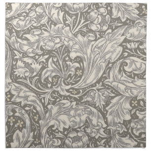 William Morris Bachelor's Button antique damask Cloth Napkin