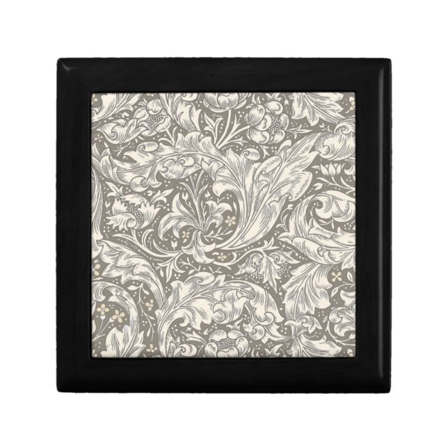 William Morris Bachelor's Button antique damask Gift Box (Front)
