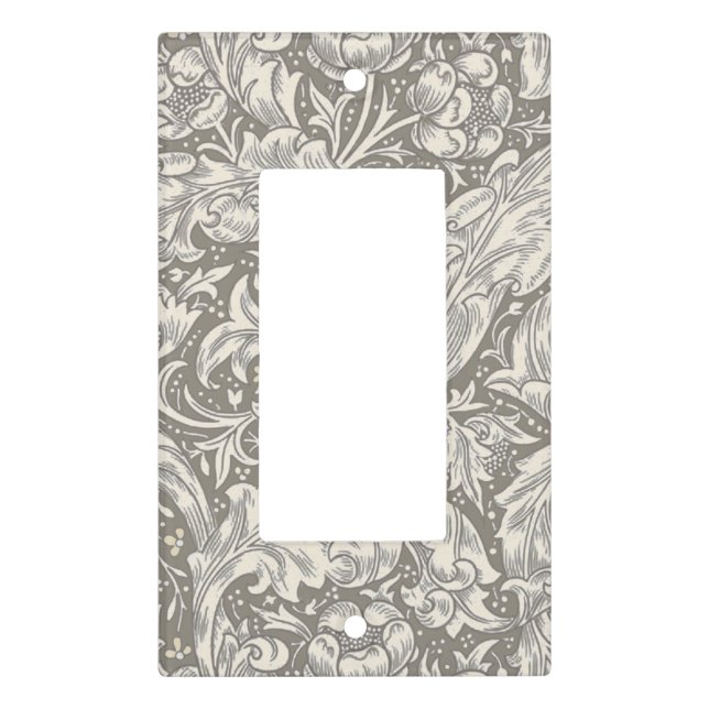 William Morris Bachelor's Button antique damask Light Switch Cover (Front)