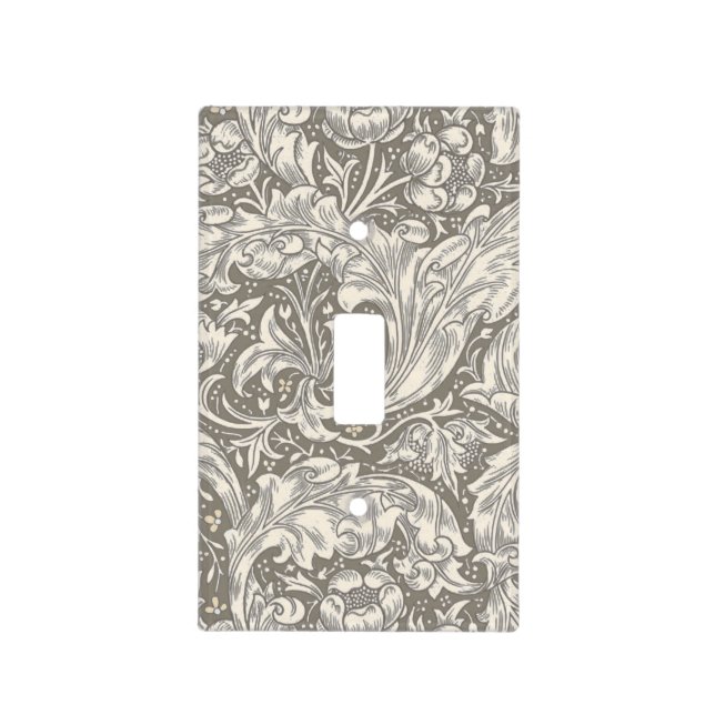 William Morris Bachelor's Button antique damask Light Switch Cover (Front)