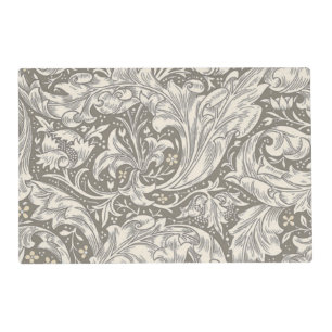 William Morris Bachelor's Button antique damask Placemat