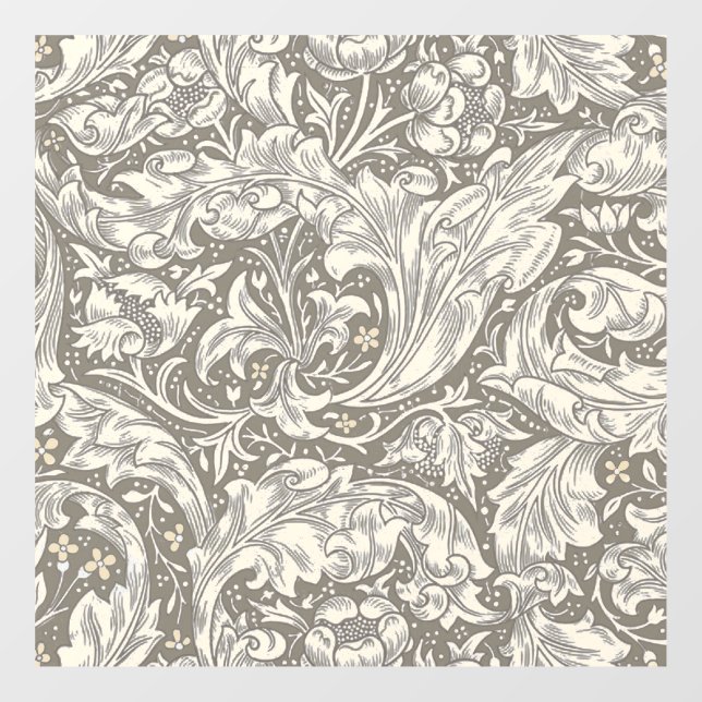 William Morris Bachelor's Button antique damask Window Cling (Sheet)