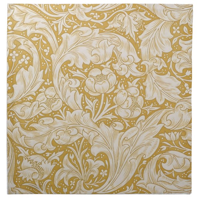 William Morris Bachelor's Button Flower Classic Cloth Napkin (Front)