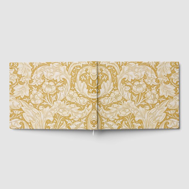 William Morris Bachelor's Button Flower Classic Guest Book (Full)