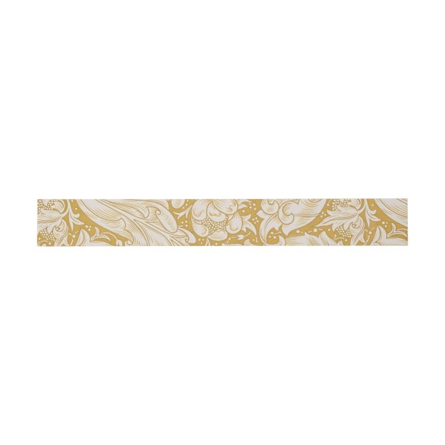 William Morris Bachelor's Button Flower Classic Invitation Belly Band (Flat)