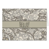 William Morris Bachelor's Button Flower Floral Bot (Front Horizontal)