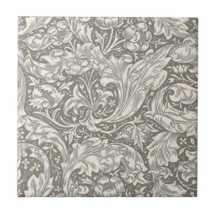 William Morris Bachelor's Button Flower Floral Bot Ceramic Tile
