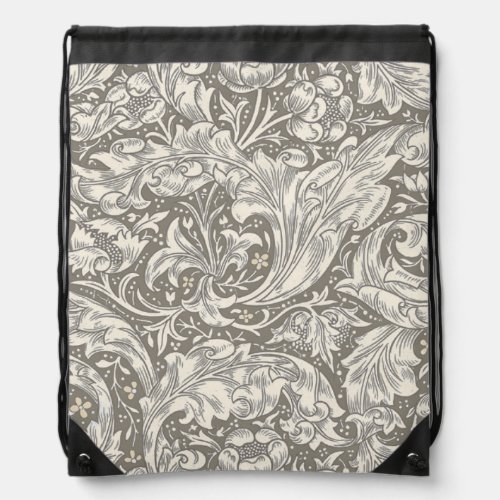 William Morris Bachelors Button Flower Floral Bot Drawstring Bag