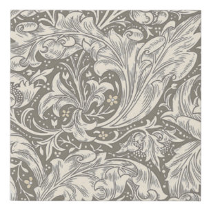 William Morris Bachelor's Button Flower Floral Bot Faux Canvas Print