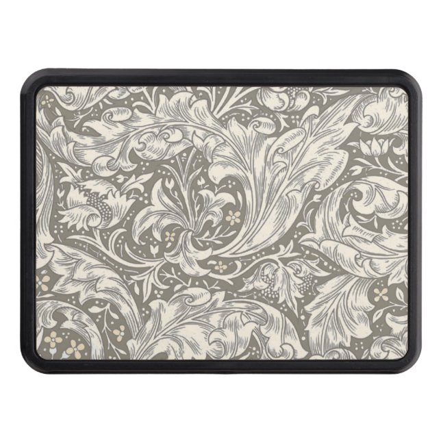 William Morris Bachelor's Button Flower Floral Bot Hitch Cover (Front)
