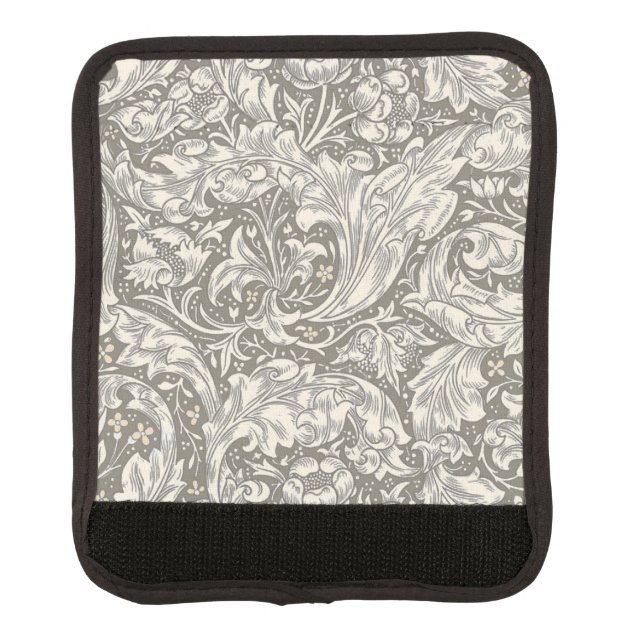 William Morris Bachelor's Button Flower Floral Bot Luggage Handle Wrap (Front)