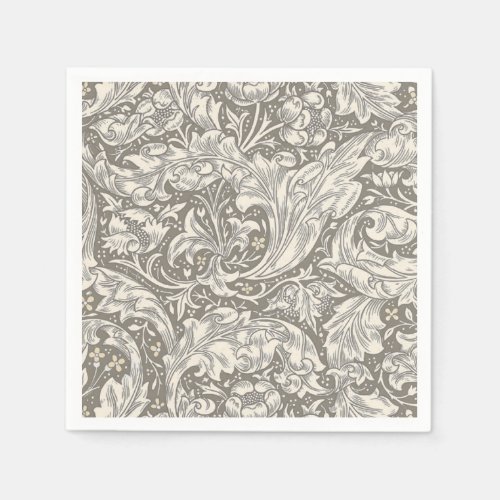 William Morris Bachelors Button Flower Floral Bot Napkins