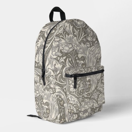 William Morris Bachelors Button Flower Floral Bot Printed Backpack