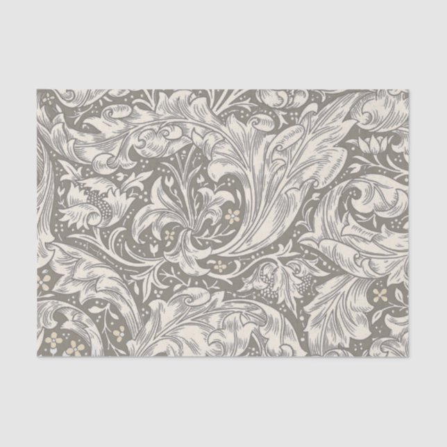 William Morris Bachelor's Button Flower Floral Bot Tissue Paper (Front)