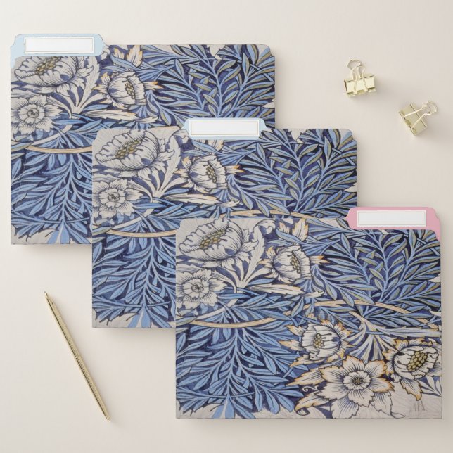 William Morris beautiful Art Nouveau design File Folder (Set)