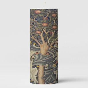 William Morris beautiful art nouveau work Pillar Candle