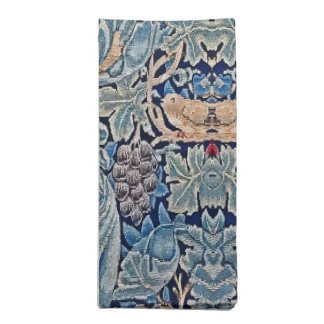 William Morris Beautiful Floral Pattern Blue Pink Cloth Napkin