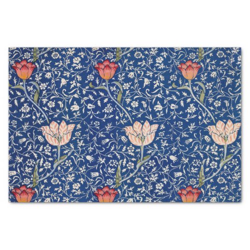 William Morris Beautiful Floral Pattern Blue Tissue Paper