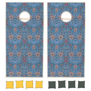 William Morris, Beautiful, floral pattern, vintage Cornhole Set