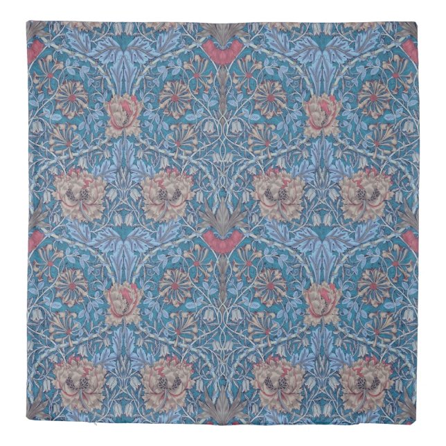 William Morris, Beautiful, floral pattern, vintage Duvet Cover (Back)