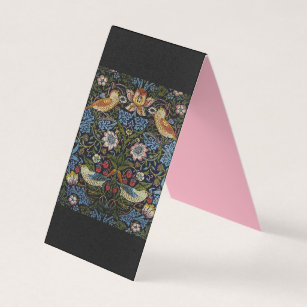 William Morris beautiful pattern, art nouveau, vin Business Card