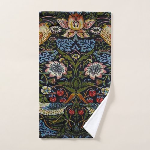 William Morris beautiful pattern art nouveau vin Hand Towel