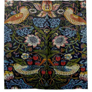 William Morris beautiful pattern, art nouveau, vin Shower Curtain