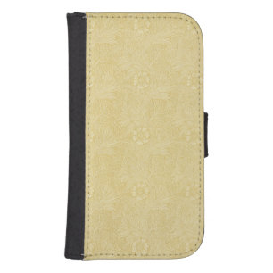 William Morris Beige Floral Pattern Wallet Case