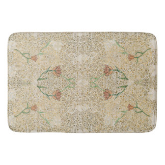William * Morris Beige Vintage Tulip Bath Mat