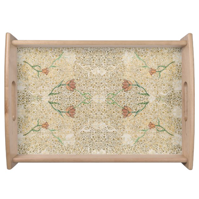 William * Morris Beige Vintage Tulip Serving Tray (Front)