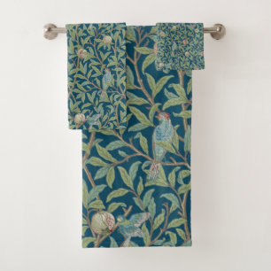 William Morris "Bird and Pomegranate" Bath Towel Set