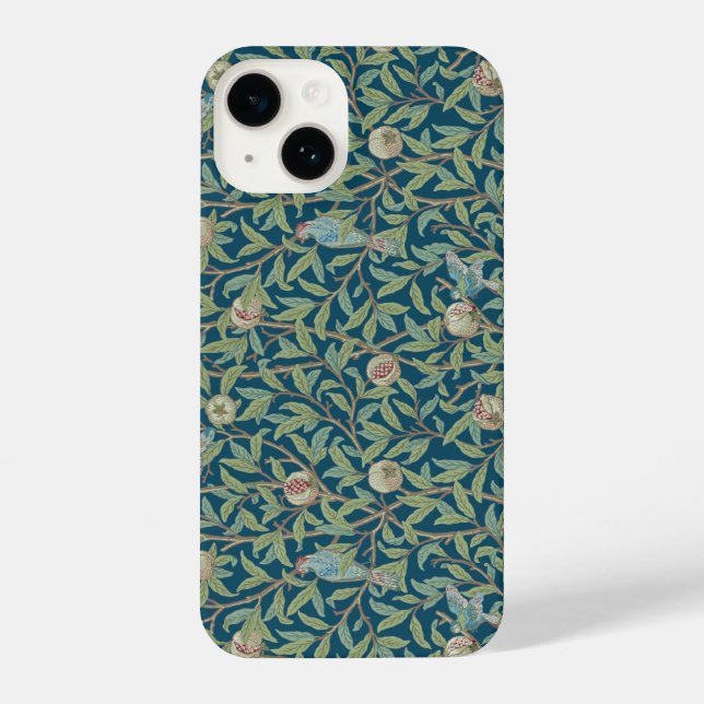 William Morris "Bird and Pomegranate"  iPhone Case (Back)