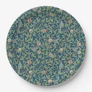 William Morris "Bird and Pomegranate" Paper Plates