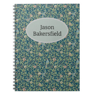 William Morris "Bird and Pomegranate" Personalized Notebook