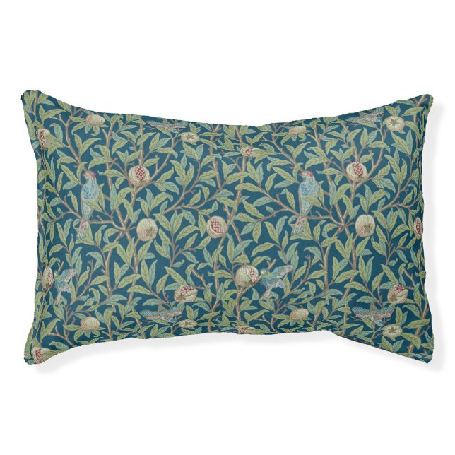 William Morris Bird and Pomegranate Pet Bed (Front)