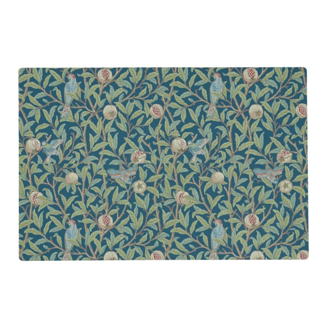 William Morris "Bird and Pomegranate"  Placemat (Front)