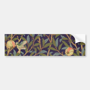 William Morris Bird And Pomegranate Vintage Art Bumper Sticker