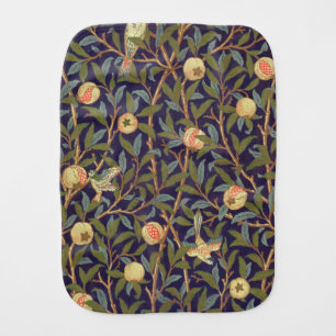 William Morris Bird And Pomegranate Vintage Art Burp Cloth