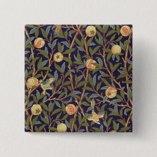 William Morris Bird And Pomegranate Vintage Art Button