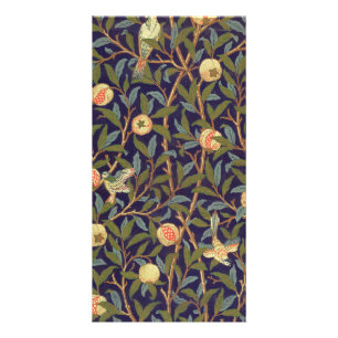 William Morris Bird And Pomegranate Vintage Art Card