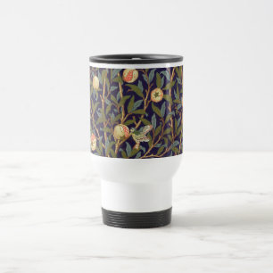 William Morris Bird And Pomegranate Vintage Art Travel Mug