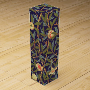 William Morris Bird And Pomegranate Vintage Art Wine Gift Box