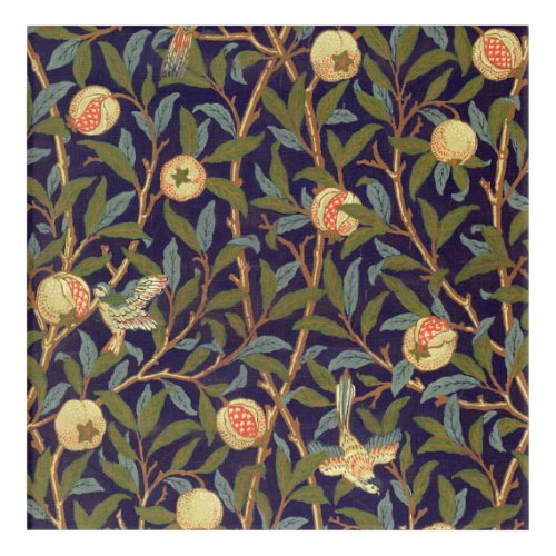 William Morris Bird And Pomegranate Vintage Floral Acrylic Print