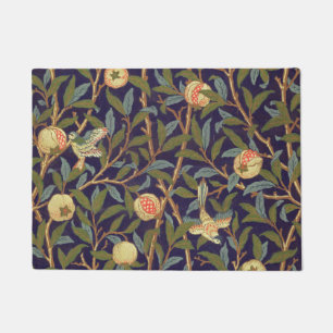William Morris Bird And Pomegranate Vintage Floral Doormat