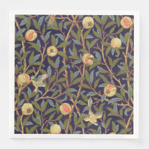 William Morris Bird And Pomegranate Vintage Floral Paper Dinner Napkins